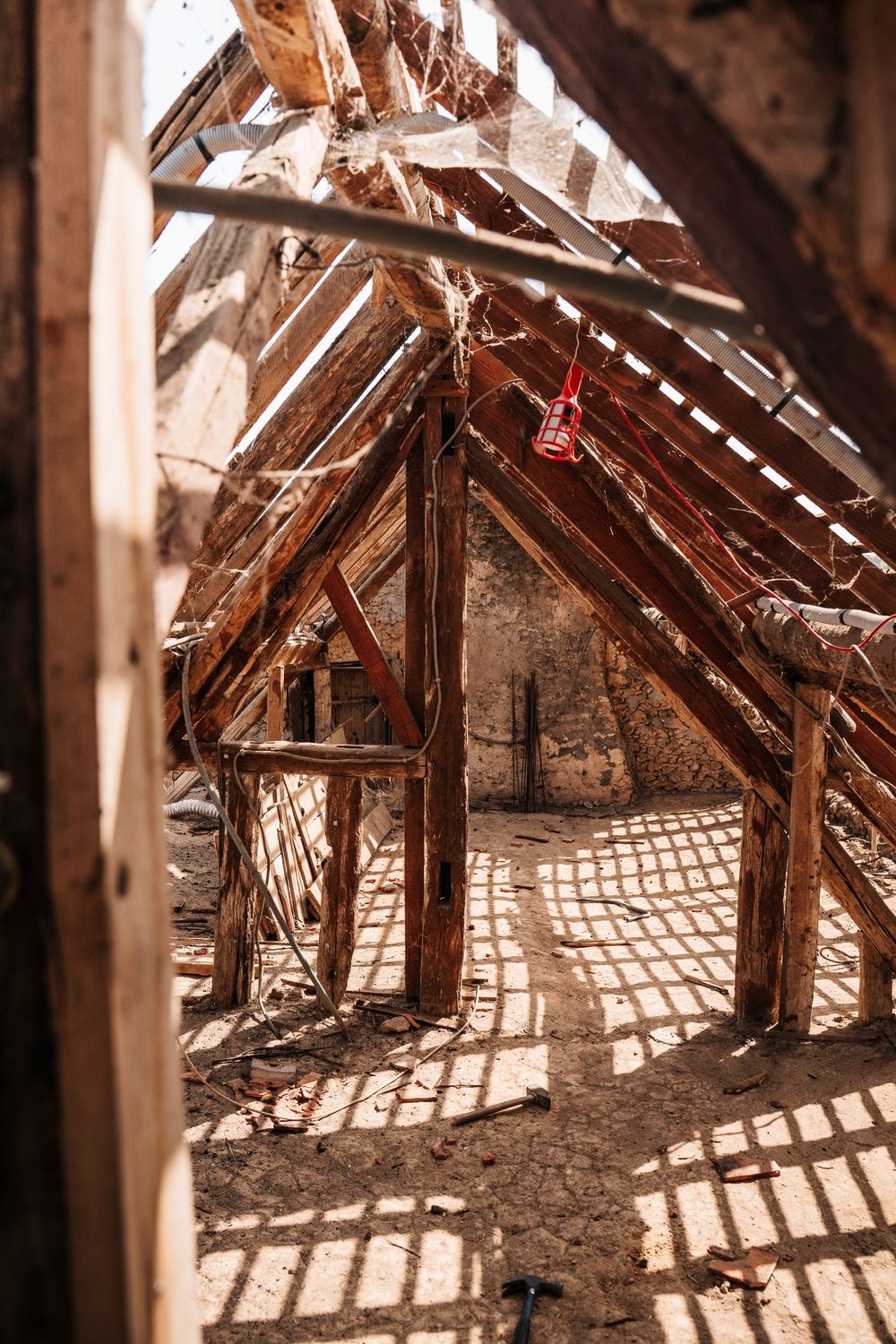 Roof structure mid strip-out